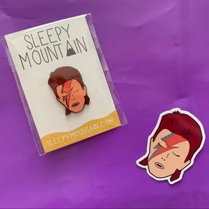 DAVID BOWIE ENAMEL PIN